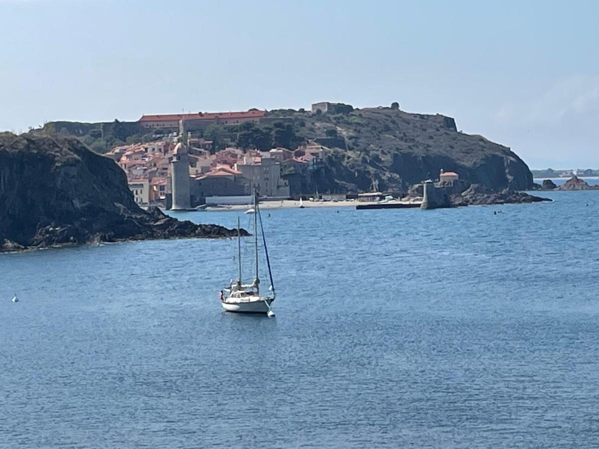 Azur-Les Pieds Dans L'Eau-Vue Sur Mer Et Clocher De Collioure En Toile De Fond - Wifi Fibre- Parking Couvert Exterior foto