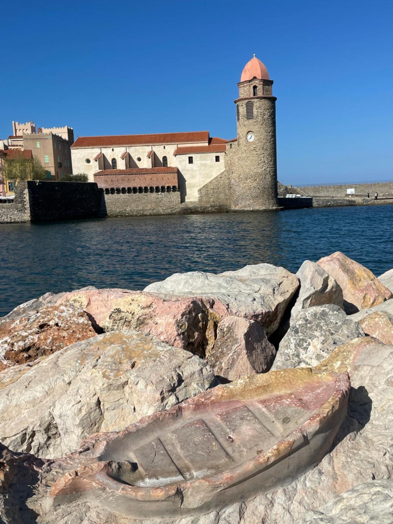 Azur-Les Pieds Dans L'Eau-Vue Sur Mer Et Clocher De Collioure En Toile De Fond - Wifi Fibre- Parking Couvert Exterior foto
